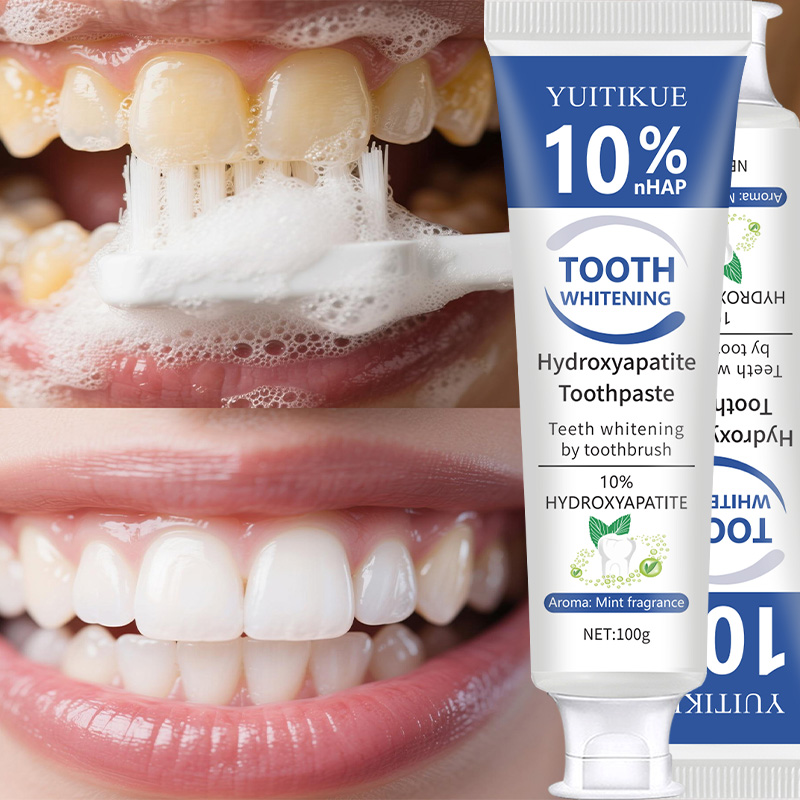 Teeth Whitening Treatment - YUITIKUE 10% NHAP Hydroxyapatite Toothpaste 100g