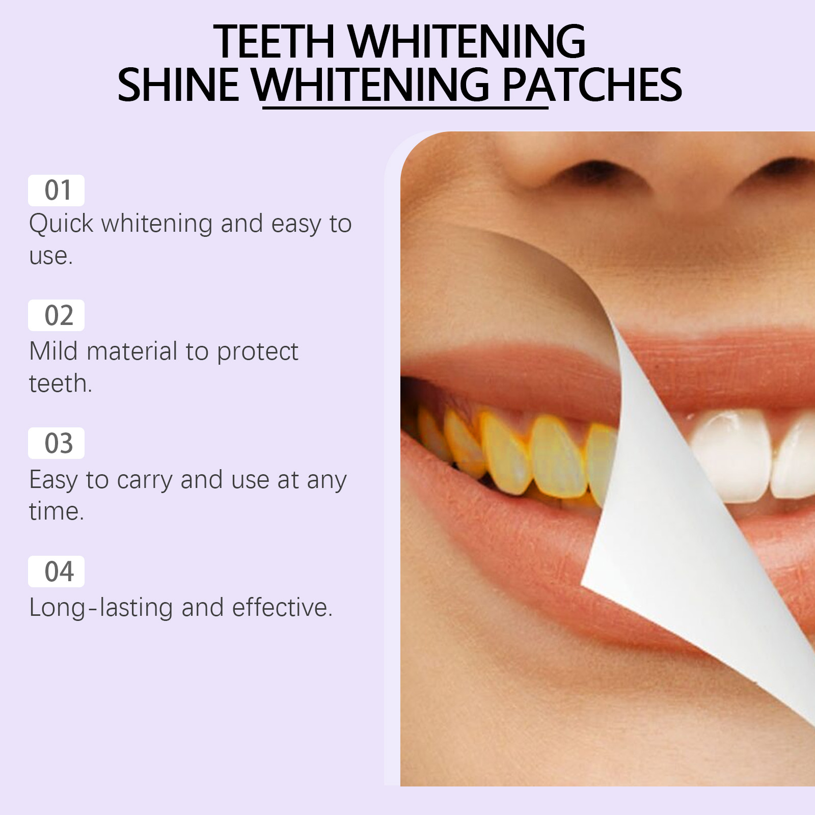 Purple Teeth Whitening Strips  - Teeth Whitening Flash recension och pris