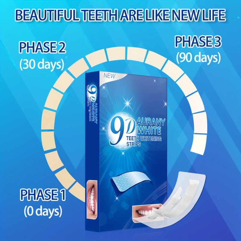 21 Pairs of 9D Aurany White Te - Teeth Whitening With Peroxide recension och pris