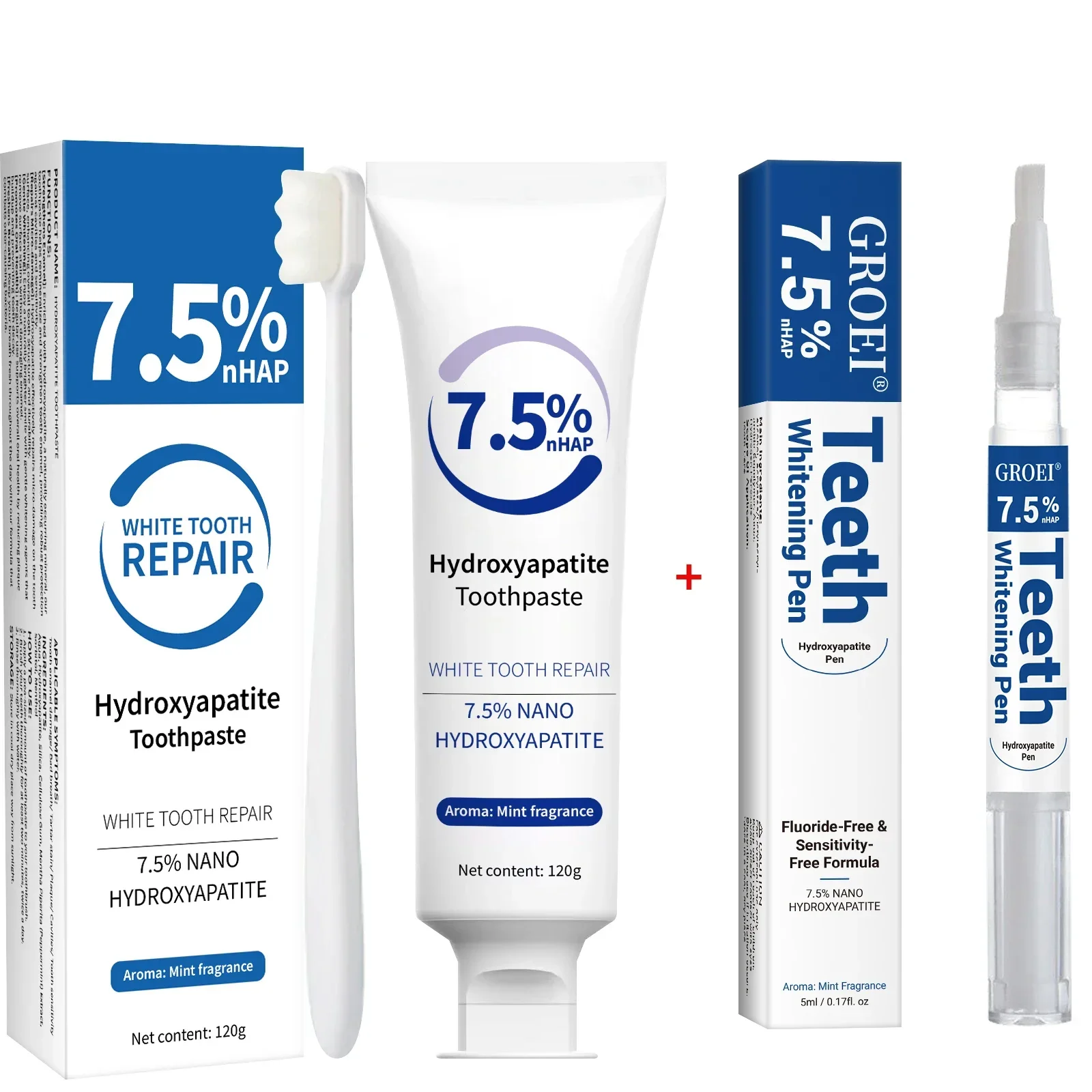 Toothpaste & Whitening Pen Kit - Teeth Whitening Treatment recension och pris