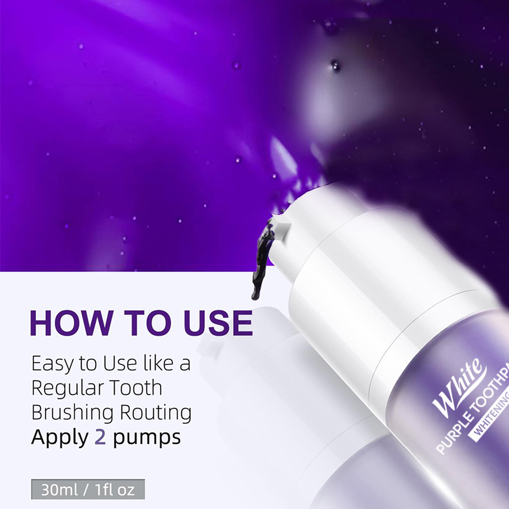 Purple Whitening Toothpaste 30 - Teeth Whitening Treatment recension och pris