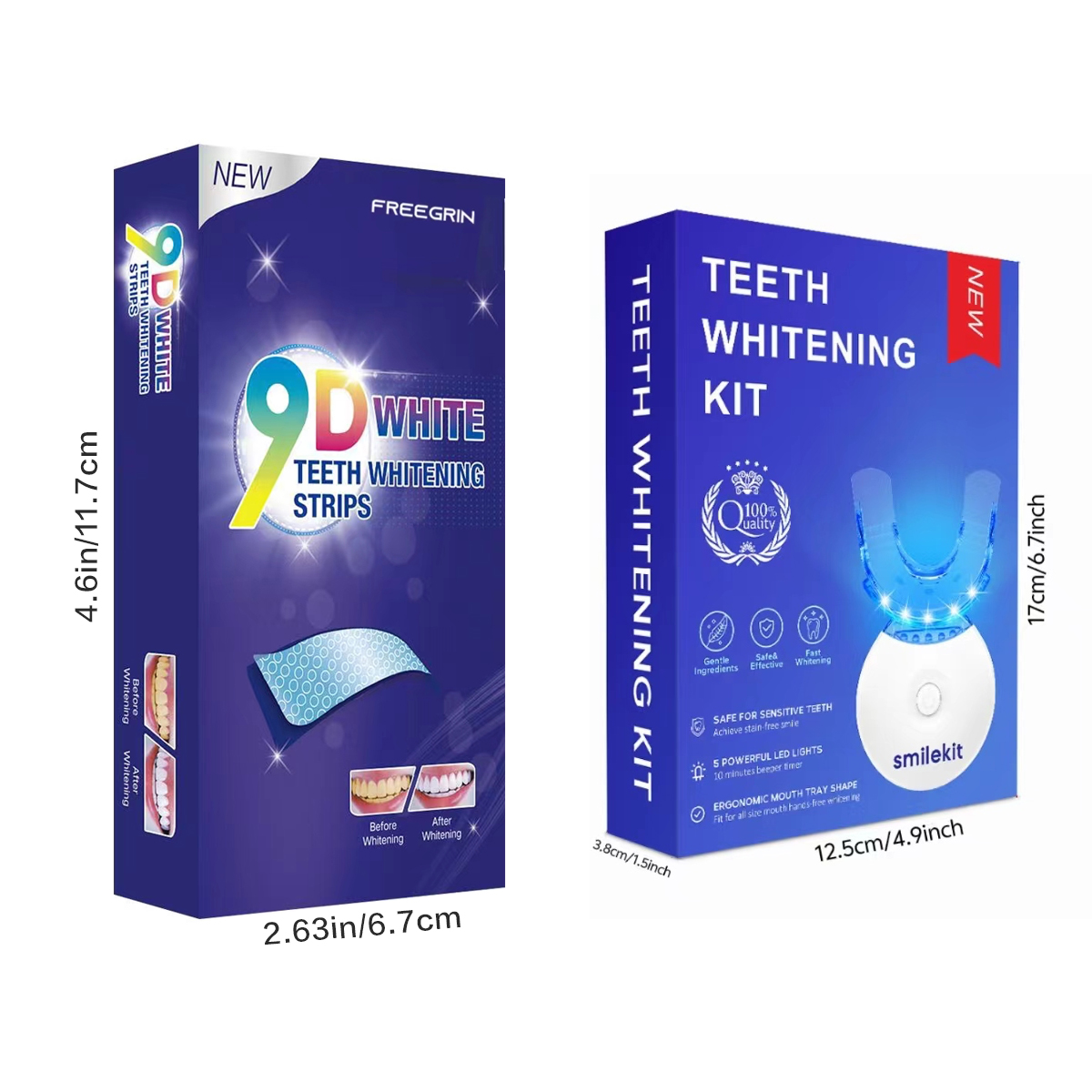 Teeth Whitening Kit - 5X LED L - Teeth Whitening Gels recension och pris