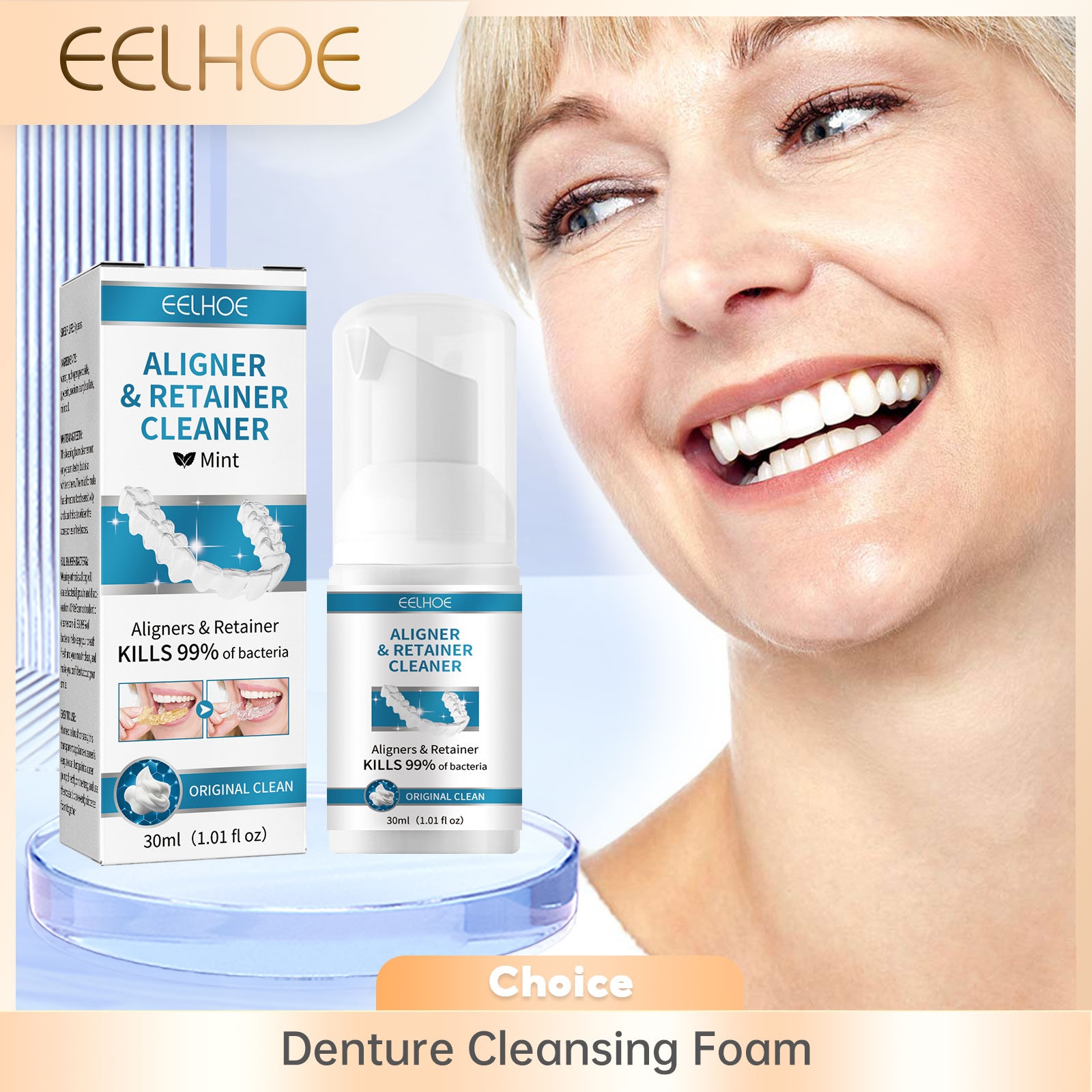 Aligner Denture Cleaner Foam D - Teeth Whitening Treatment recension och pris