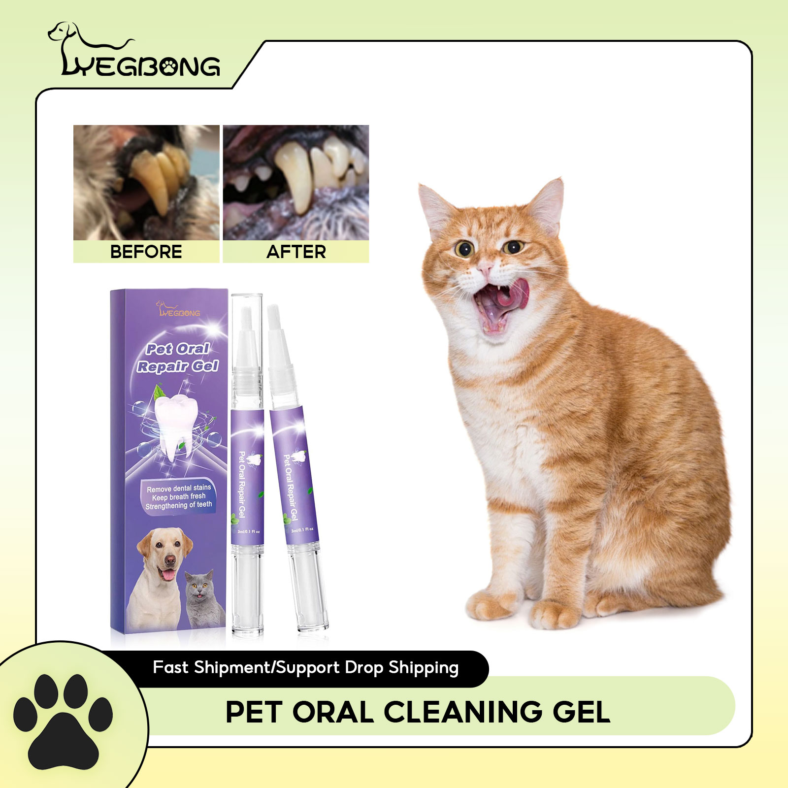 Pet Oral Repair Gel Puppy Tart - Teeth Whitening With Peroxide recension och pris